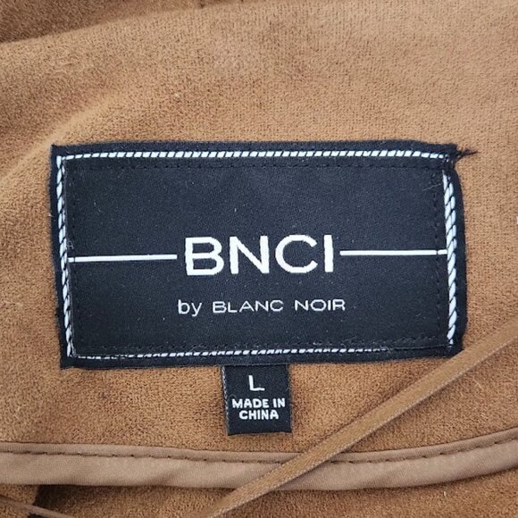 BNCI by Blanc Noir Women's Faux Leather Full Zip Jacket in size Large - Picture 4 of 4